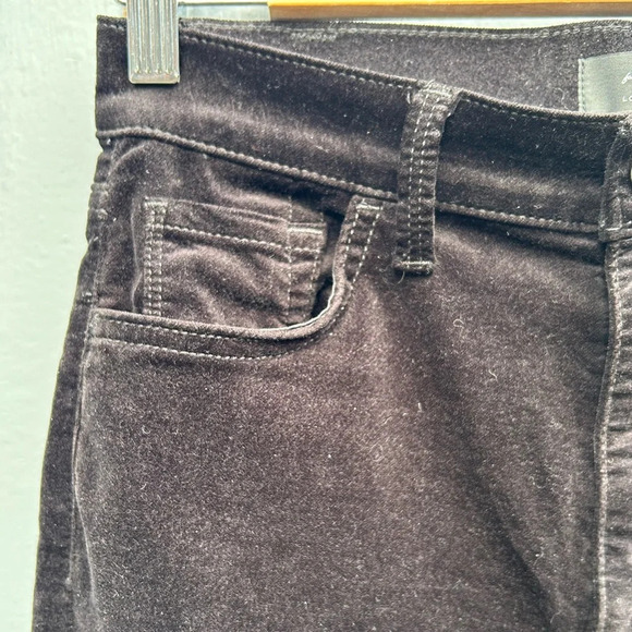 7 For All Mankind Velvet High Rise Skinny Pants, size  27 - Picture 7 of 15
